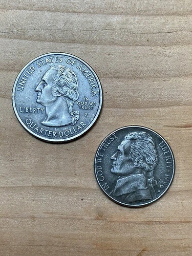 アメリカ合衆国の硬貨 ジェファーソン・ニッケルのエラー/ワシントン・クォーターのエラー