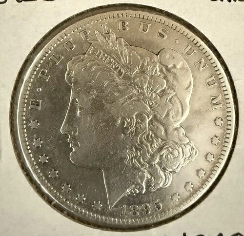 1895-S モルガン銀貨 XF 詳細。(10835)