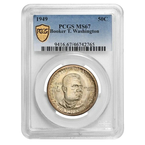 1949年 ブッカー・T・ワシントン ハーフダラー MS-67 PCGS｜WORLD RESOURCE【QUEEN店】