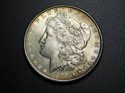オールドウェストUSコイン 1887年 モーガン銀貨
