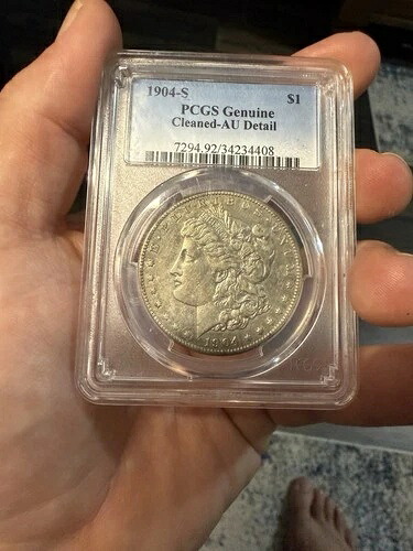 1904年 S モーガン銀貨 PCGS 未流通品 卸売価格より20%安い