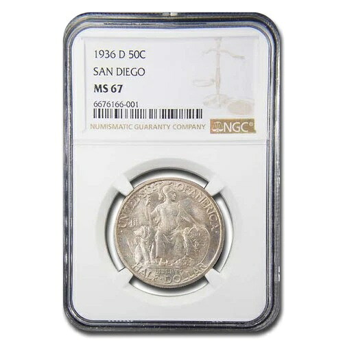 1936-D サンディエゴ万博ハーフダラー MS-67 NGC|WORLD RESOURCE【QUEEN店】