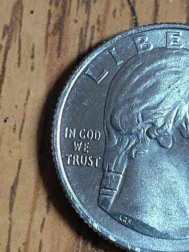 - 2023 P - ジョヴィタ・イダール クォーターエラーコイン「IN COD WE TRUST」レア