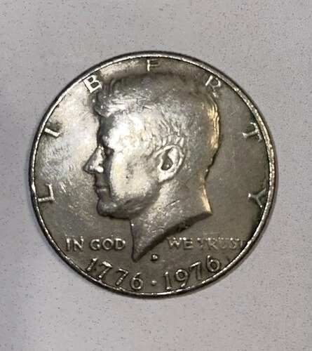 1776年 - 1976年 建国200周年記念 Dマーク ハーフドル硬貨 ミント