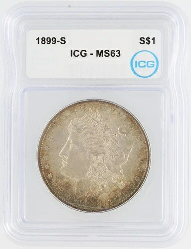 1899-S モルガン銀貨 ICG MS63 S$1 ニューオーリンズ鋳造 ノーリザーブ