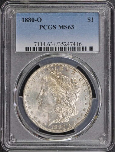 1880-O 1ドル モルガン・ダラー PCGS MS63+