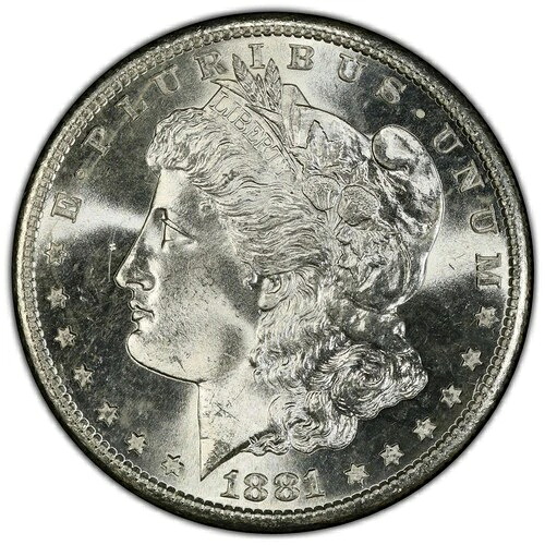 1881-S モルガン銀貨 ? PCGS MS67 ? 極上宝石品質 ? トレーダー・ビー・ホルダー