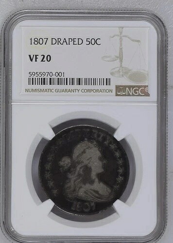 1807年ハーフドル ドレープ胸像 NGC VF-20|WORLD RESOURCE【QUEEN店】