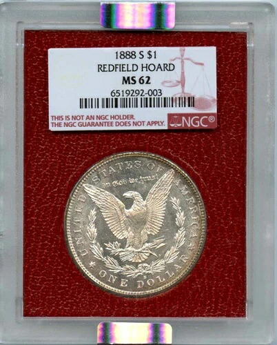 1888-S 1ドル モルガン・ダラー レッドフィールド・ホード NGC MS62