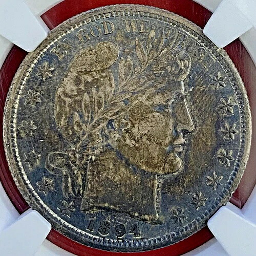 NGC MS-62! 1894-S バーバーハーフ|WORLD RESOURCE【QUEEN店】