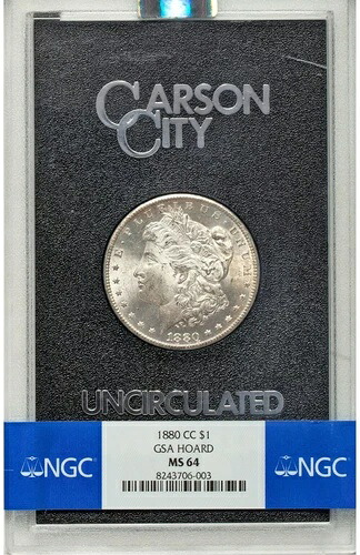 1880-CC $1 モルガン GSA ホード NGC MS 64 (HDG)|WORLD RESOURCE【QUEEN店】