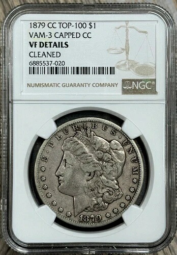 1879 CC VAM 3 モルガン銀貨 NGC VF、非常に良い、少ない鋳造数、キーデートコイン｜WORLD RESOURCE【QUEEN店】