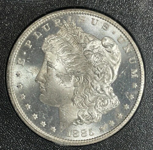1885-CC GSA モーガン シルバードル ~ NGC MS 63 ~ 美しいコイン ~ REF#85-005