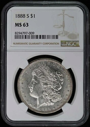 1888-S モルガン・ダラー S$1 NGC MS63｜WORLD RESOURCE【QUEEN店】 222,750円