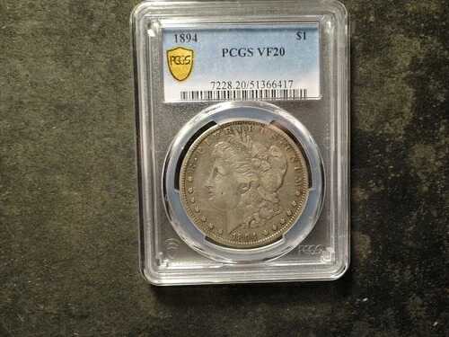 1894年 PCGS VF20 モーガンヘッドドル 美品コイン SLABZ|WORLD RESOURCE【QUEEN店】