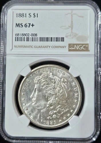 1881-S モルガン・ダラー MS-67+ NGC ビデオ|WORLD RESOURCE【QUEEN店】