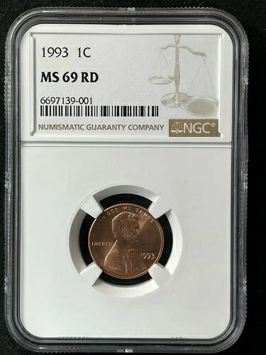 1993 1C RD リンカーン記念館 1セント NGC MS69RD 6697139-001｜WORLD RESOURCE【QUEEN店】