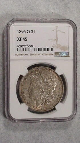 1895 O NGC XF45 流通モルガン シルバー ダラー ベター デート $1 コイン!