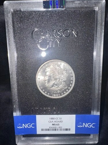 1880-CC 1ドル モルガン・ダラー GSA / MS63 NGC / 箱とCOA付属|WORLD RESOURCE【QUEEN店】