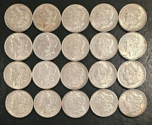 1878-1904年製モルガン銀貨20枚セット 豪華高級ロール