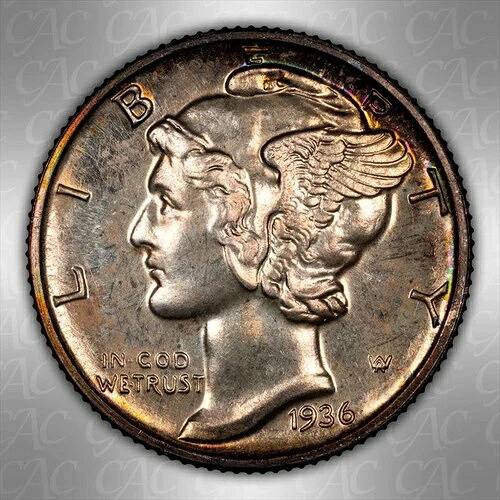 1936 10セント CACG PR 64