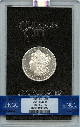 1881-CC モルガン・ダラー GSA ホード S$1 NGC MS62PL|WORLD RESOURCE【QUEEN店】