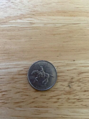 希少 1787 1999 D デラウェア *最初の州 25 セント硬貨* シーザー・ロドニー