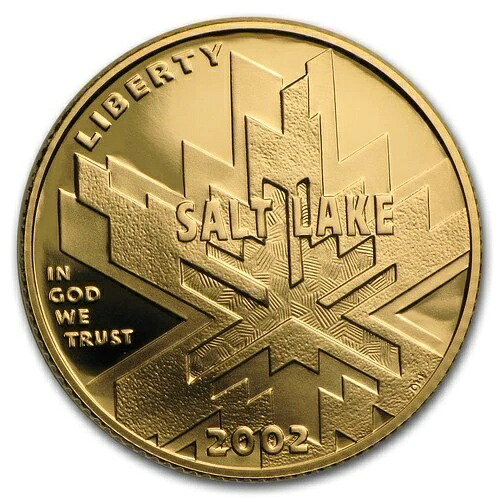 2002-W 金貨 5ドル 冬季オリンピック記念 プルーフ（箱・品質証明書付き）