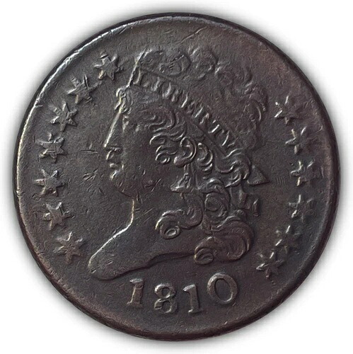 1810年 クラシックヘッド ハーフセント ほぼ未使用 オーストラリアコイン #23281