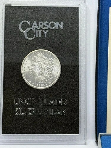 1885年CC GSAモルガン銀貨、より良い日付、未流通カーソンシティ1ドルコイン