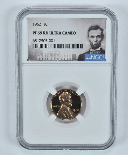 1962年 リンカーン記念館セント PF69 RD UCAM NGC *9156