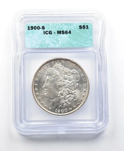 MS64 1900-S モルガン銀貨 ICG *1516