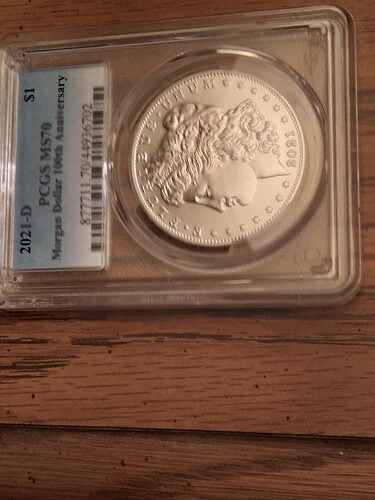 2021年製 モルガン シルバーダラー PCGS MS70