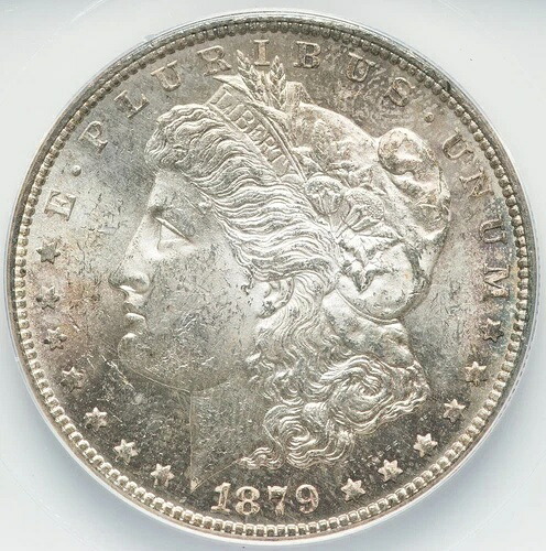 モルガン銀貨 1879-S Rev 78 VAM-39 TOP 100、ANACS MS-62! 希少度 - R4!!!