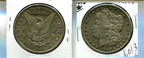 1896年製 モーガン銀貨 AU 6013S