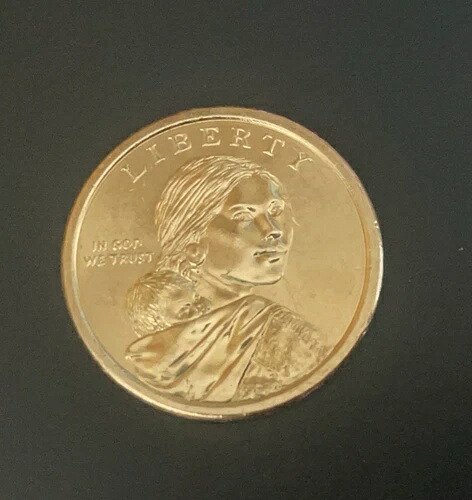 2009-P $1 弱いエッジの文字が入ったネイティブアメリカンの金色の非常に珍しいコイン