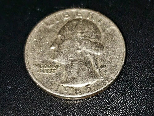 1965年ワシントンクォーター ミントマークなし 希少 226,600円
