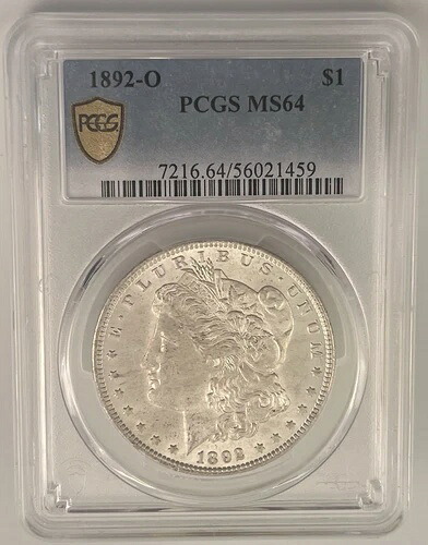 1892-O モルガン銀貨 PCGS MS64 (56021459) 白くて魅力的な