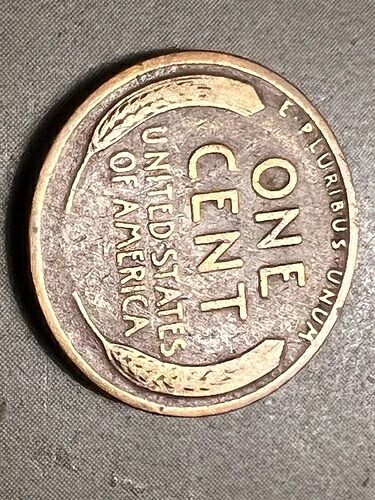 1920年リンカーン小麦セントペニー（刻印なし）