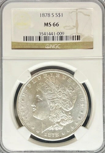 1878-S モルガン・ダラー MS66 NGC (#PA3541441009)