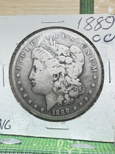 1889-CC モルガン銀貨 VG 良好な状態