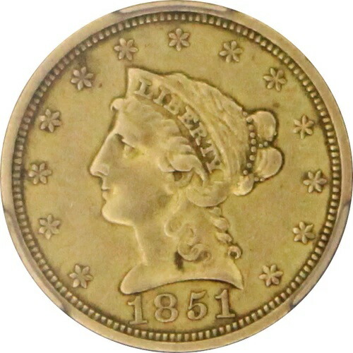 1851-O XF45 リバティヘッドクォーターイーグル、PCGS 44941194