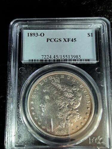1893-O モルガン・ダラー 1ドル PCGS XF45 - 15513985 227,150円