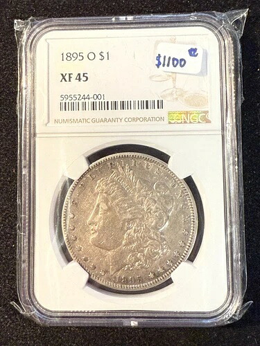 1895 O モルガン・ダラー NGC XF 45