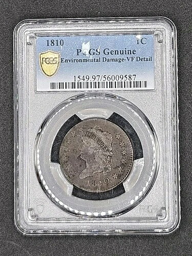 1810年クラシックヘッドラージセント｜PCGS VF詳細 227,150円
