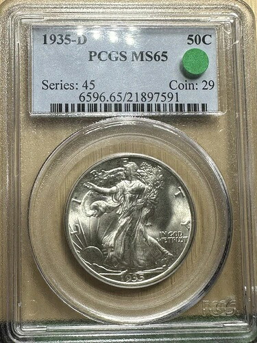 1935 D PCGS MS65 ウォーキング・リバティ・ハーフダラー