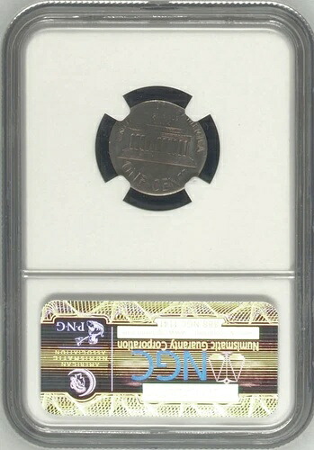 1966 NGC MS64 リンカーン セント、ルーズベルト ダイム プランシェットに刻印 ?? 10C ブランクに 1C!
