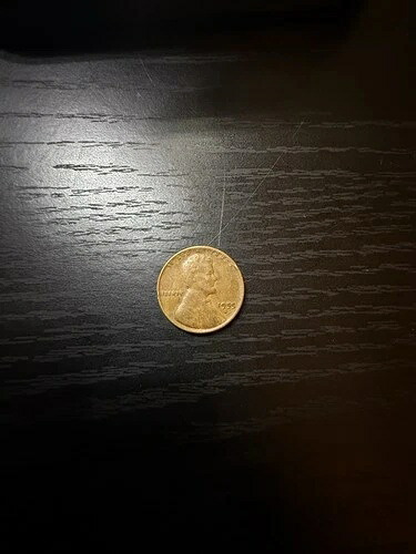 1955年小麦ペニーエラー米国硬貨、リバティのダブルダイ、縁に文字、中心からずれている 227,150円