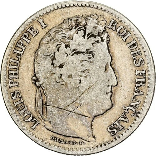 [#1121459] フランス、ルイ・フィリップ1世、2フラン、1840年、ストラスブール、銀貨、F、KM:7