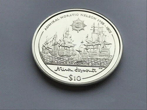 Simply Coins ? 2005年ヴァージン諸島シルバープルーフ 提督ホレーショ・ネルソン 10ドル